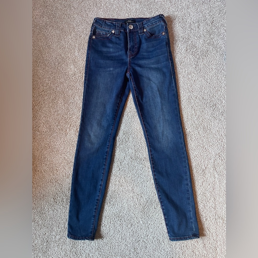 True Religion Halle high rise super skinny jeans size 26